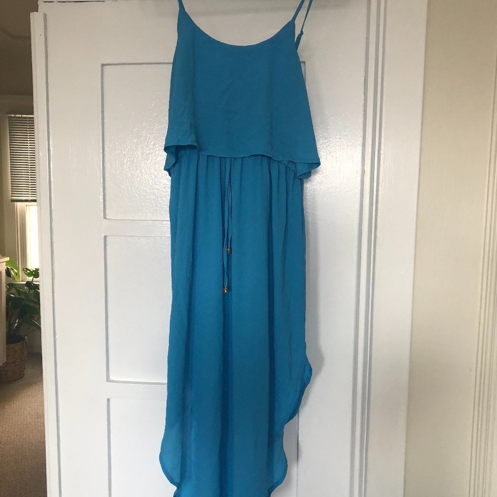 Bright Blue/Turquoise Midi Dress